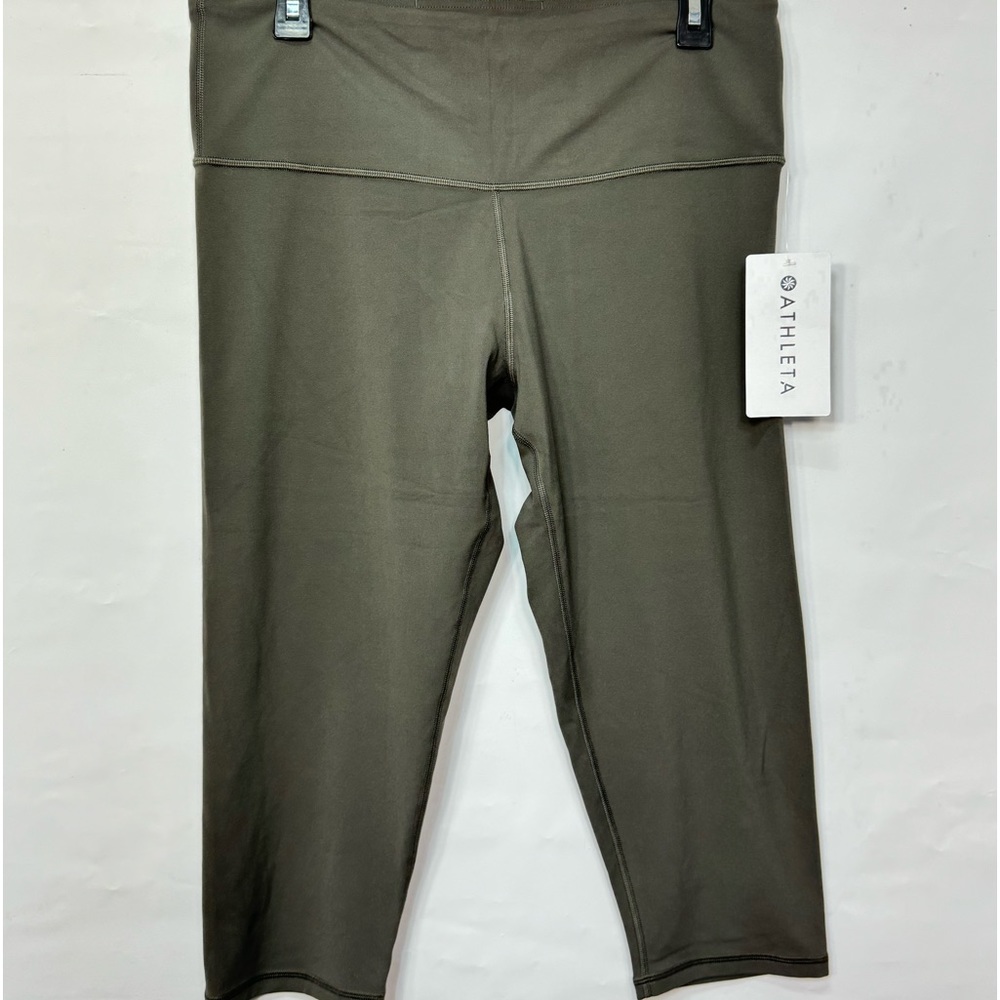 Athleta ultra High Rise Elation Capri Olive Leggings Women’s Sz 1X NWTS
